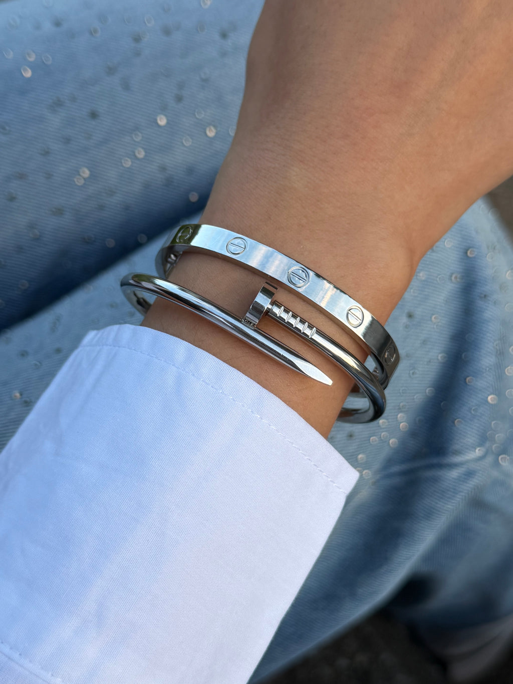 Pulsera Clavo Plata