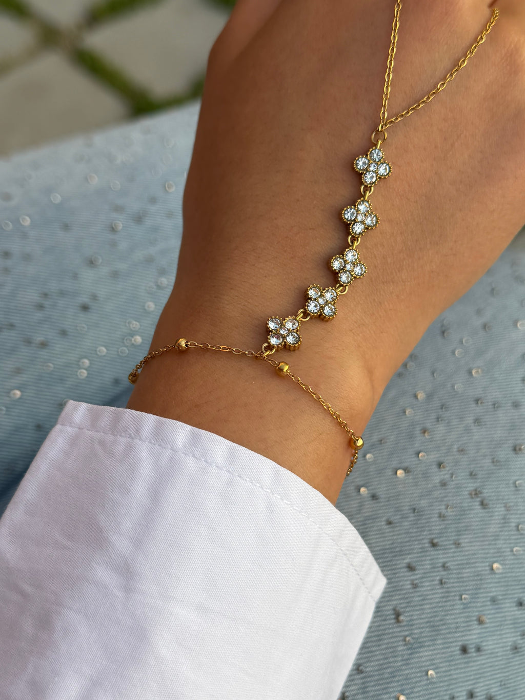 Pulsera de mano Flor