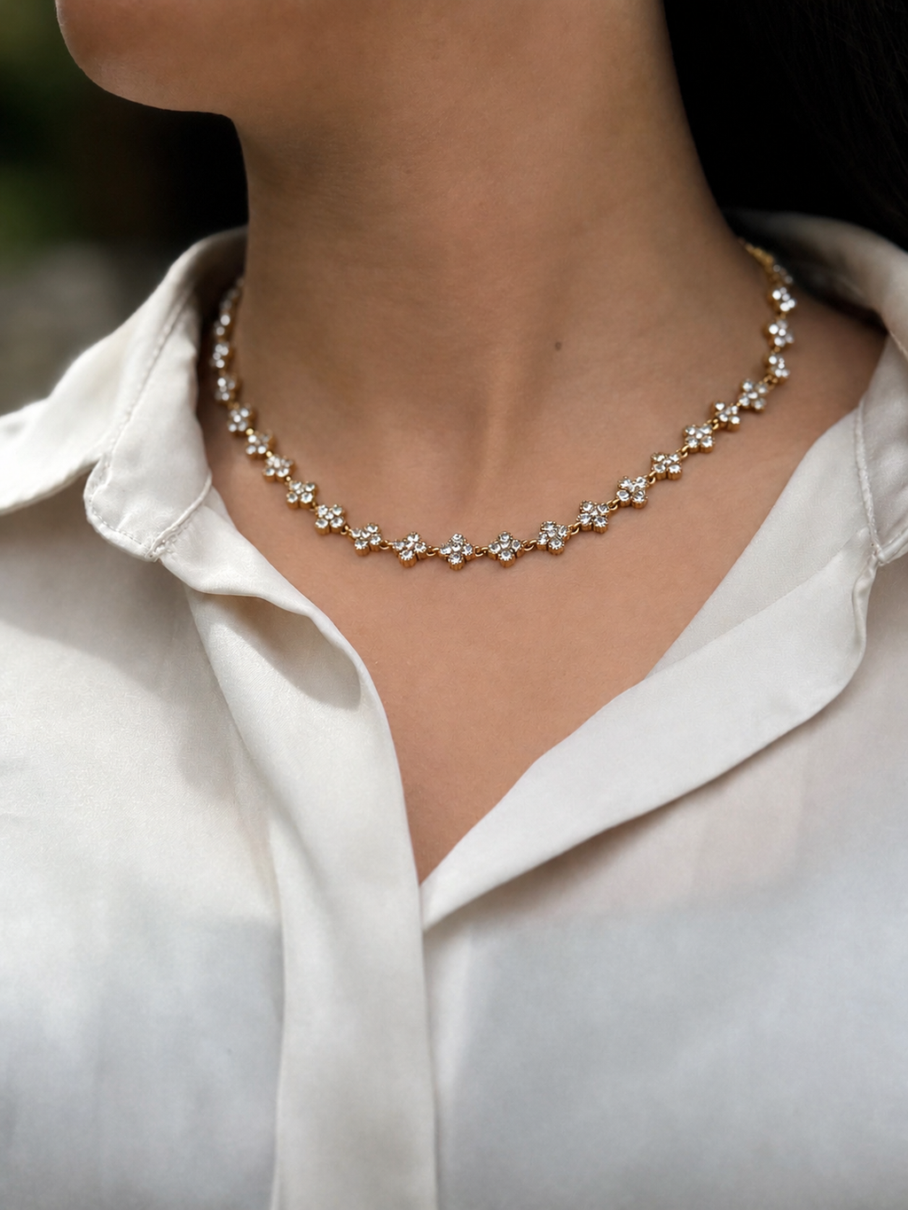 Collar Flor Nácar