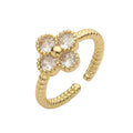 Anillo Flor Brillo