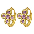 Pendientes Flor Lila