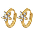 Pendientes Flor Cristal
