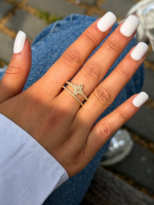 Golden Wave Ring