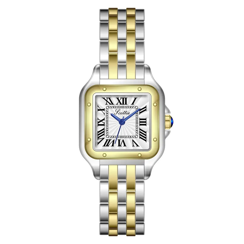 Reloj Bicolor Luxe Square