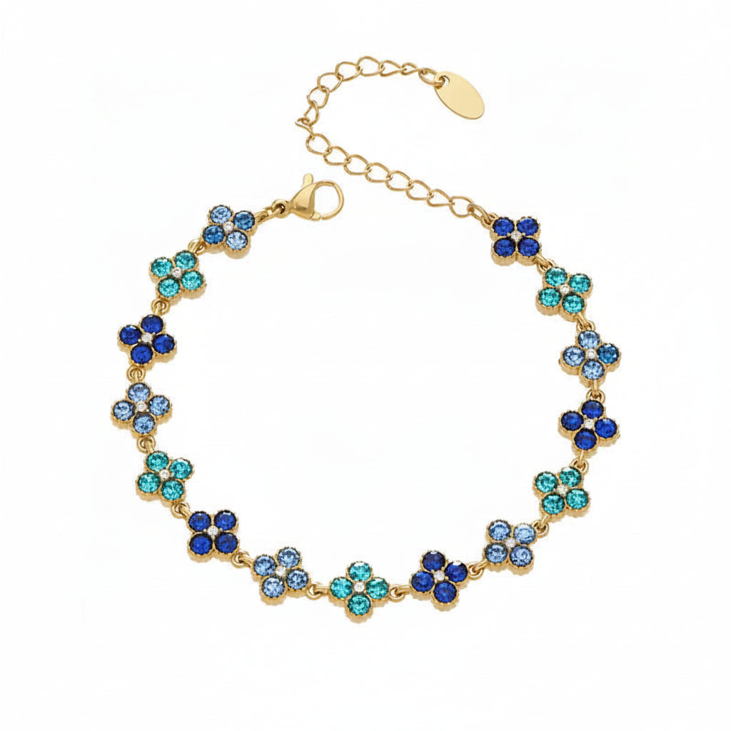 Pulsera Flor Azul