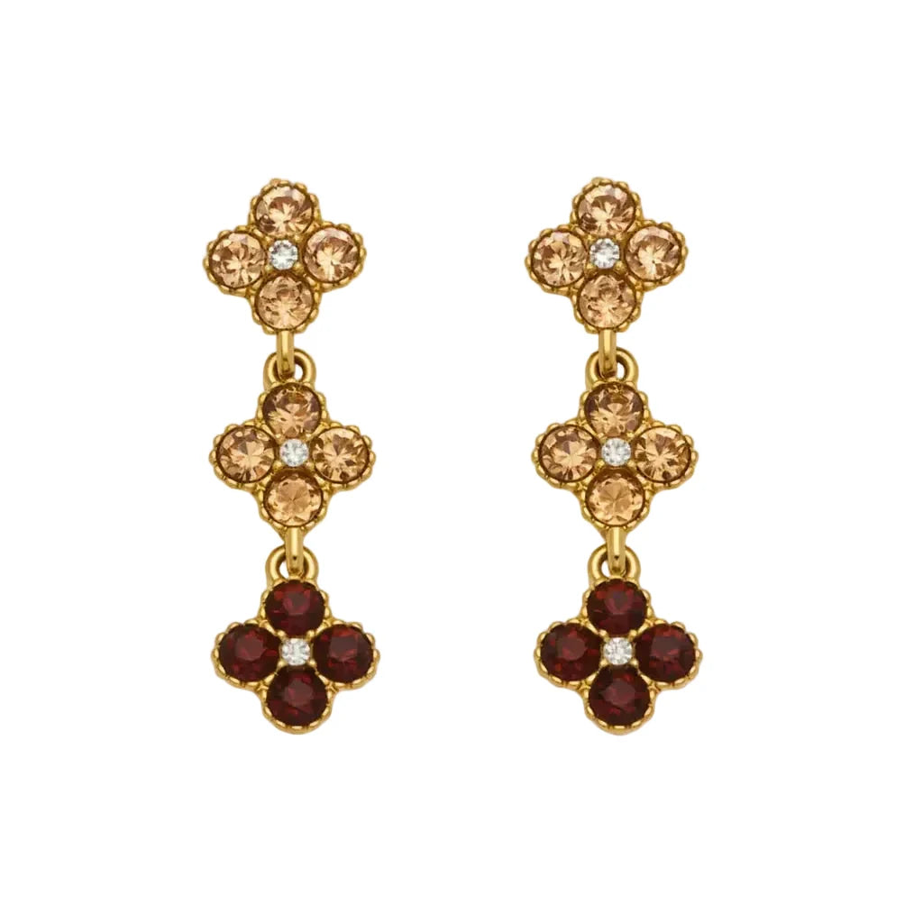 Pendientes Flor Coffe