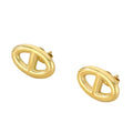 Boucles d'oreilles Double Ovale