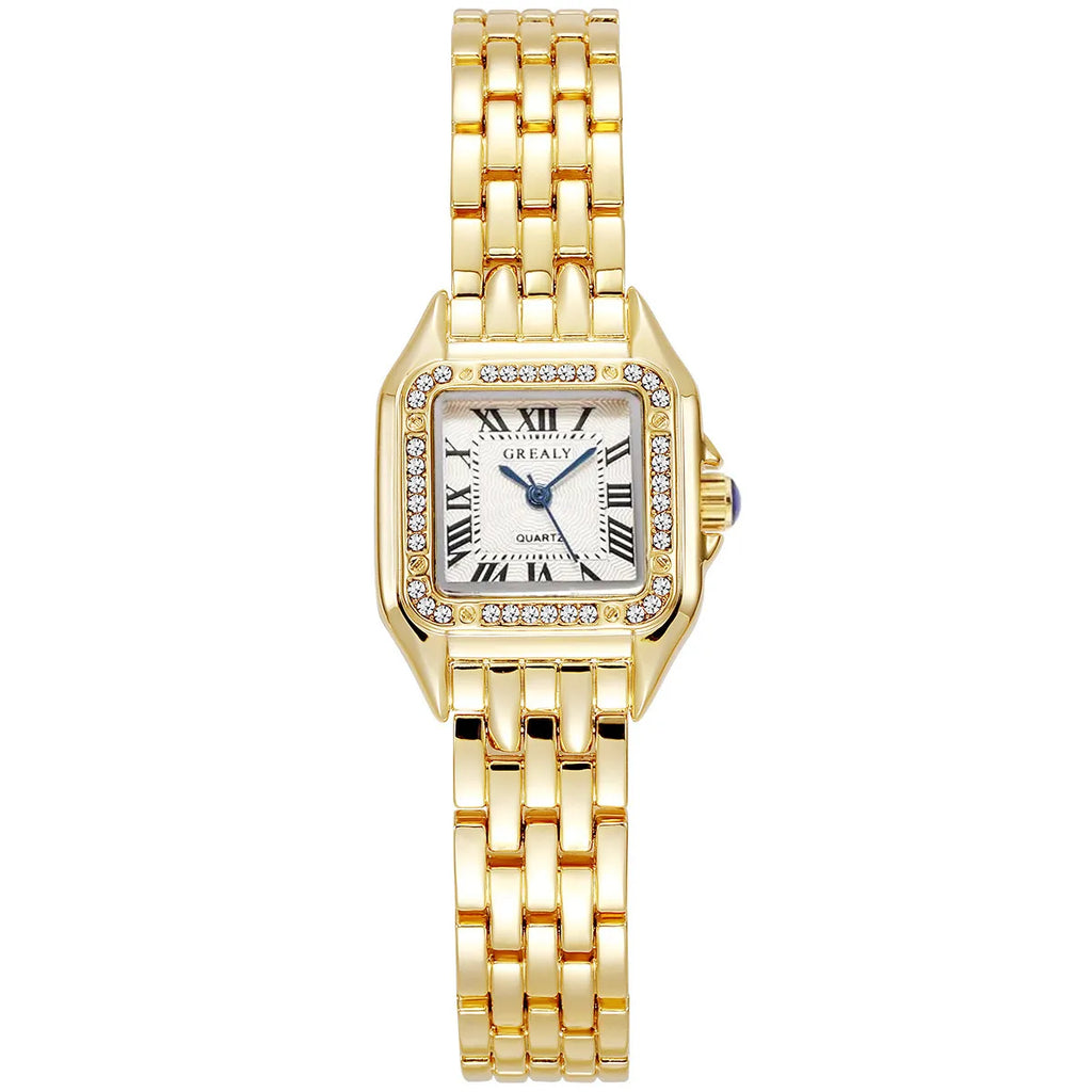 Reloj Gold Diamond Square