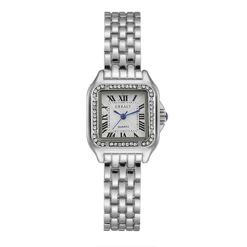 Reloj Silver Diamond Square