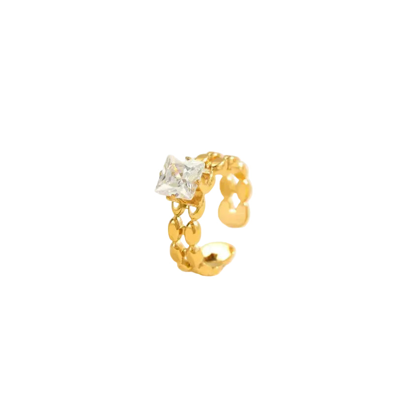 Anillo Eslabón Cristal
